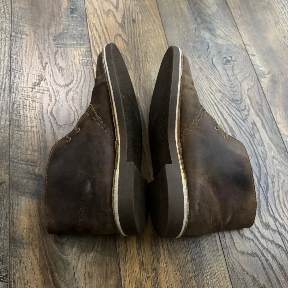 Clarks Bushacre 2 Mens Beeswax Brown Leather Chukka Desert Boots Size 9M